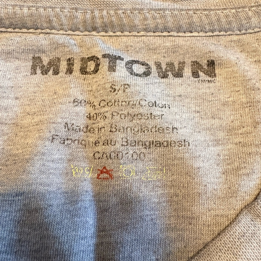 Classic Midtown Crewneck Gray Tee - Size Small - Picture 4 of 9
